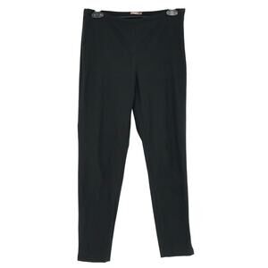 J McLaughlin Dress Pants Womens 4 Black Stretch Knit Side Zip Straight Career